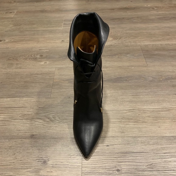 Aquazurra Tribeca Black cuffed leather Booties - Picture 5 of 5